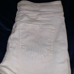 White Cropped Jeans EUC